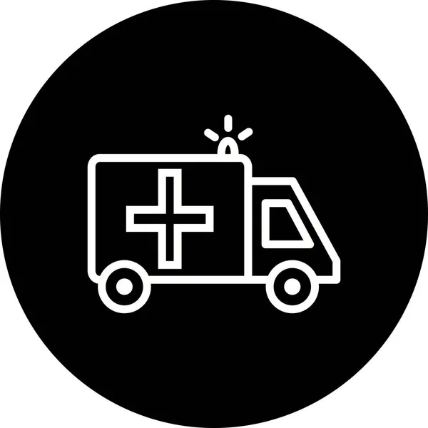İllüstrasyon Ambulans Simgesi — Stok fotoğraf