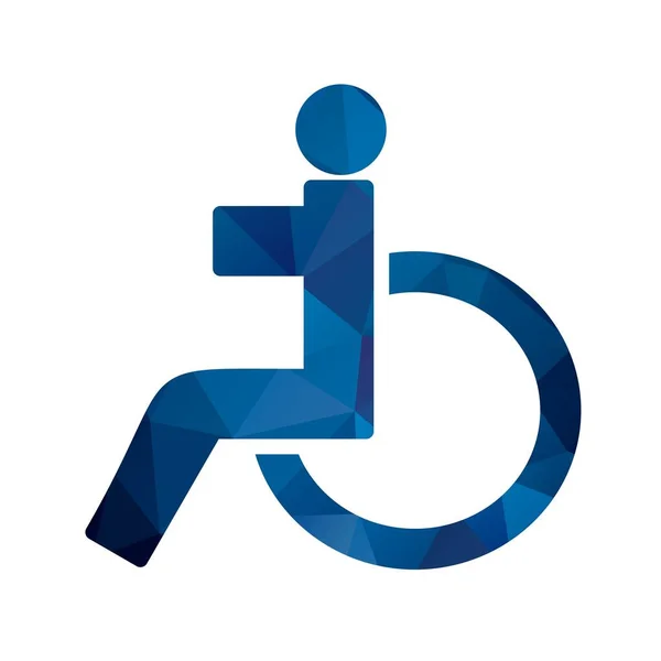 그림 장애인 아이콘 — 스톡 사진