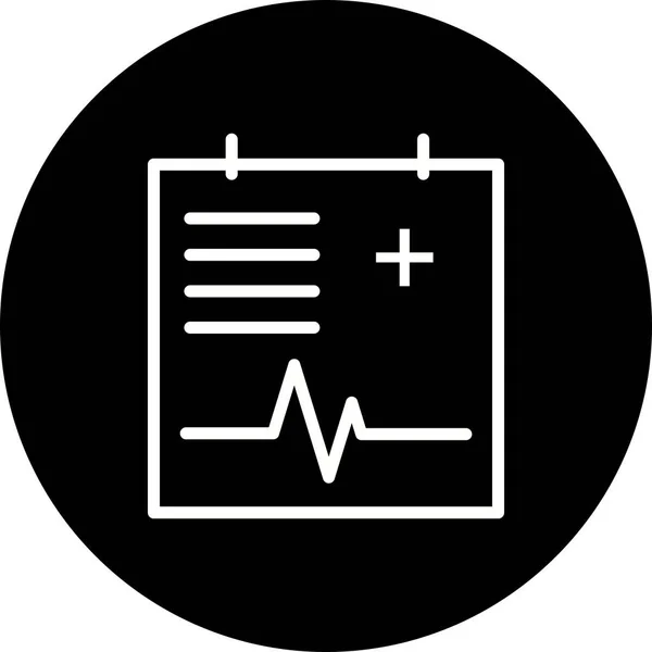 Illustrazione Medical Chart Icon — Foto Stock