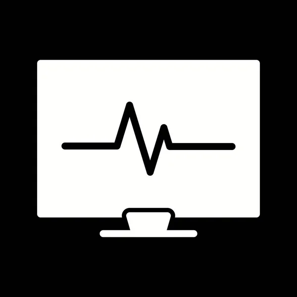 Abbildung ecg icon — Stockfoto