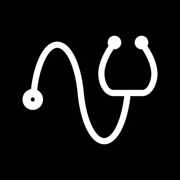 Illustration stetoskop ikon — Stockfoto