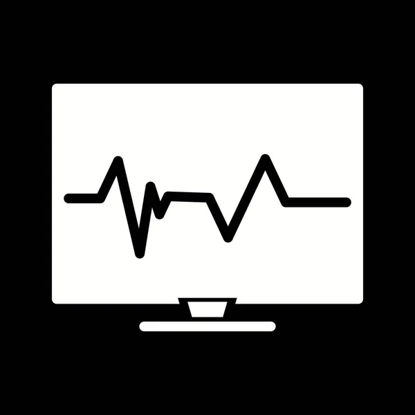 Illustration  Pulse Icon — Stock Photo, Image