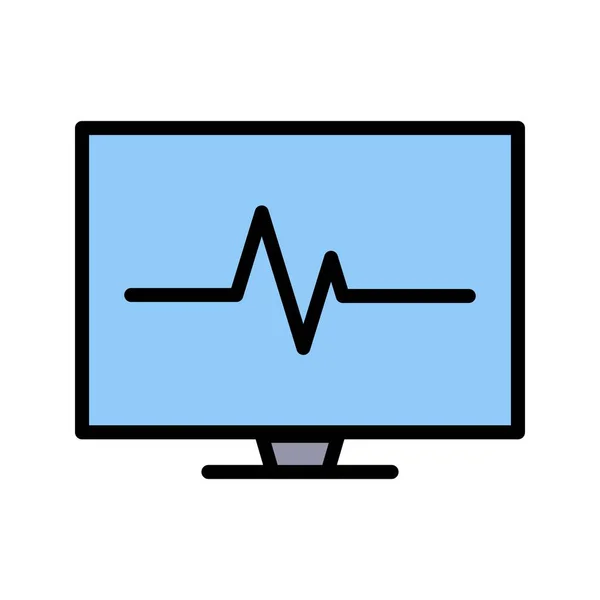 插图 Ecg 图标 — 图库照片