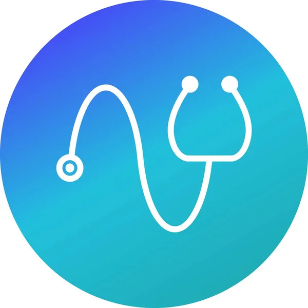 Illustration stetoskop ikon — Stockfoto