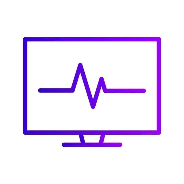 Ilustração ECG Ícone — Fotografia de Stock