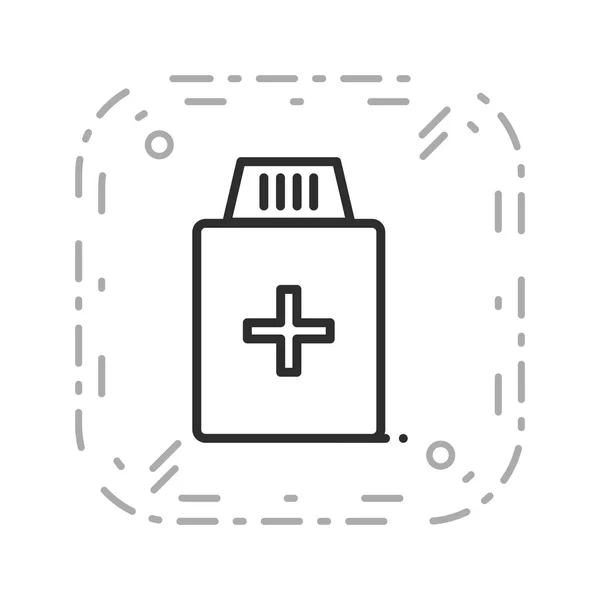 Ilustracja medycyna ikona butelki — Zdjęcie stockowe