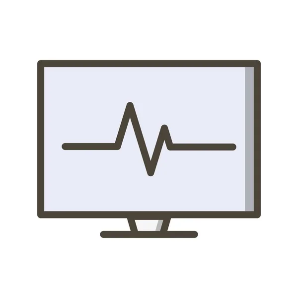 Abbildung ecg icon — Stockfoto