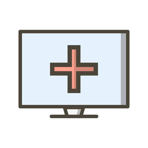 Illustration Online Medical Help Icon — Stock Photo, Image