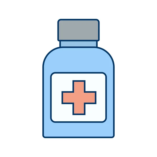 İllüstrasyon tıp şişe simgesi — Stok fotoğraf