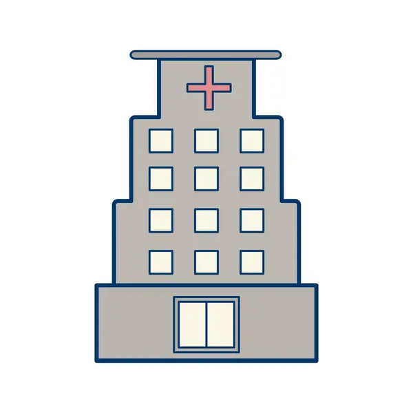 Icono del Hospital de Ilustración — Foto de Stock