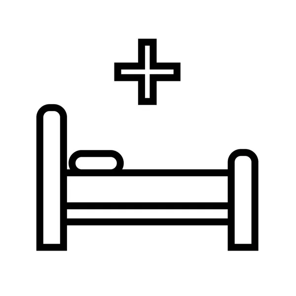 Illustration Bett-Symbol — Stockfoto