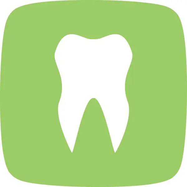 Ícone de dente de ilustração — Fotografia de Stock