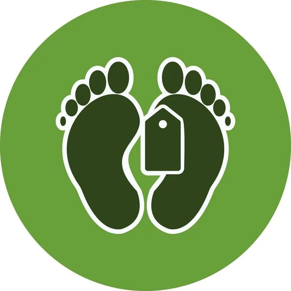 Illustration Toe Tag Icon — Stock Photo, Image