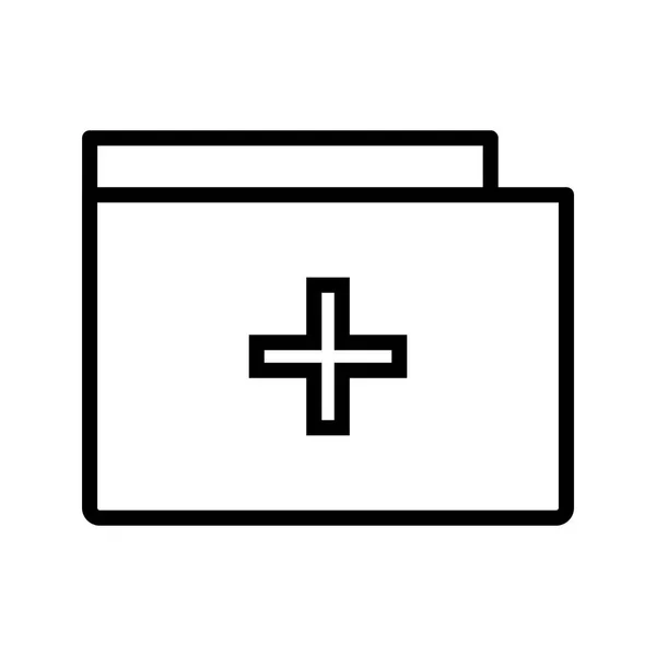 Illustration  Medical Folder Icon — Stock Photo, Image