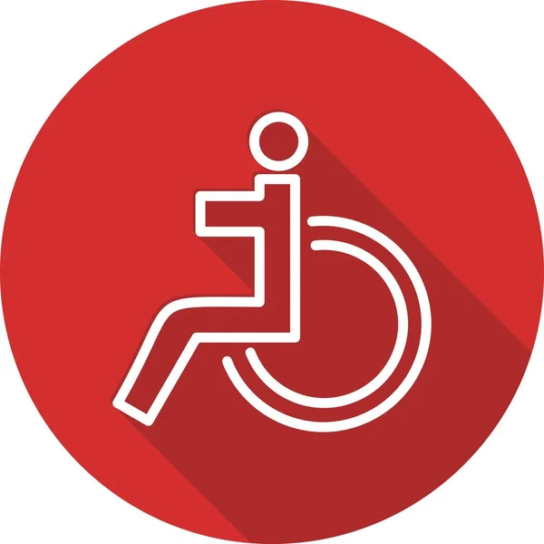 Illustration Icône handicapée — Photo