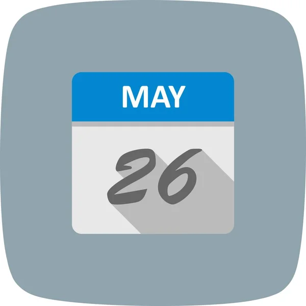 26. Mai an einem einzigen Tag — Stockfoto