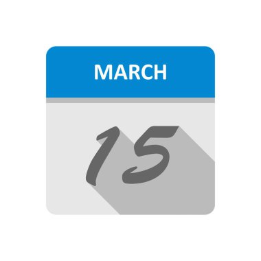 Mart 15 Tarih tek bir gün takvimi