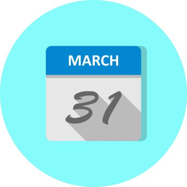 31 Mart Tarih tek günlük takvim