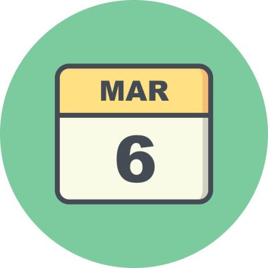 6 Mart Tarih tek günlük takvim