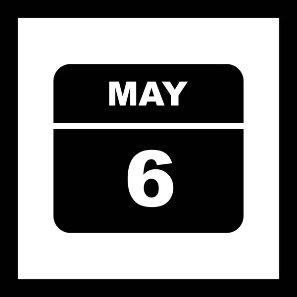 6 травня в одноденному календарі — стокове фото