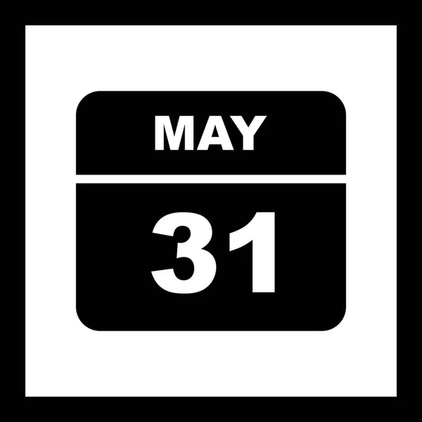 31 травня Дата в одноденному календарі — стокове фото
