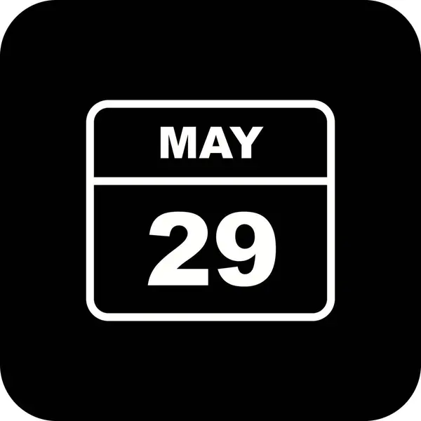 29. Mai an einem einzigen Kalendertag — Stockfoto