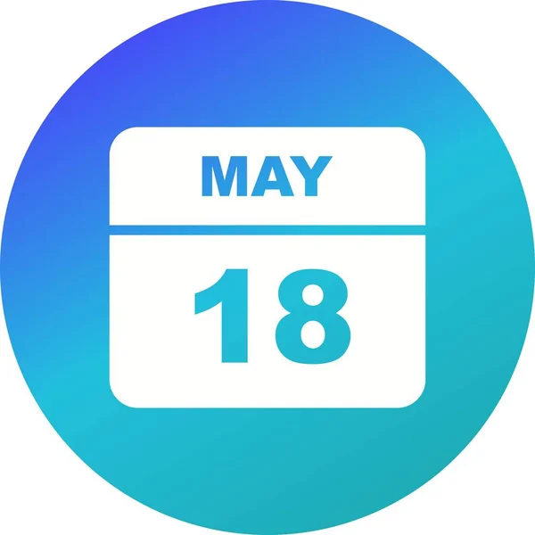 18. května v jednom dnu kalendáře — Stock fotografie