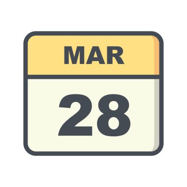 28 Mart Tarih tek günlük takvim