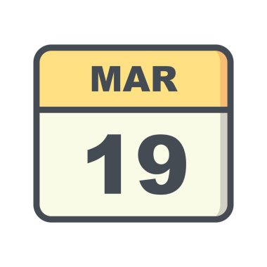 19 Mart Tarih tek günlük takvim