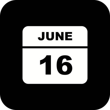 16 Haziran Tarih tek gün takvim