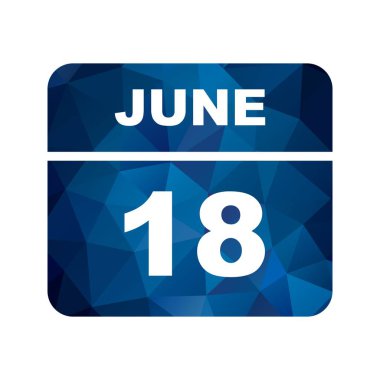 18 Haziran Tarih tek bir gün takvimi