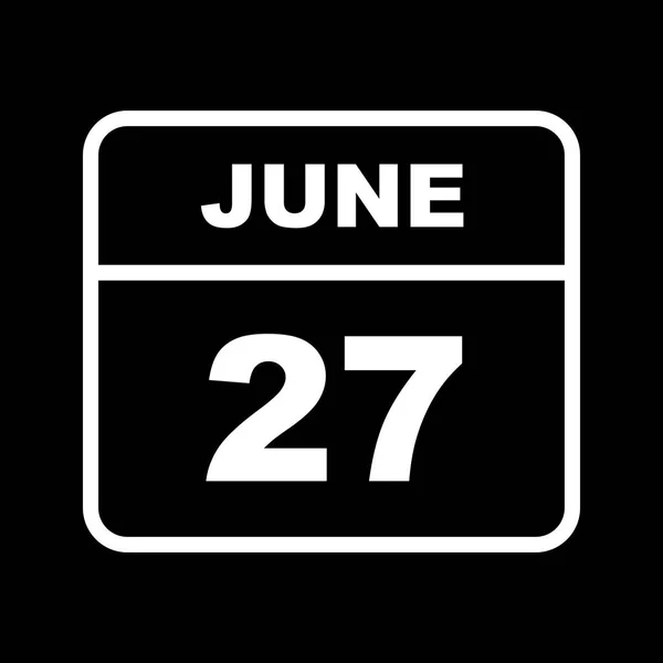 27. června – den v jednom dnu kalendáře — Stock fotografie