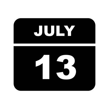 Tek gün takvim tarihinde 13 Temmuz tarihi