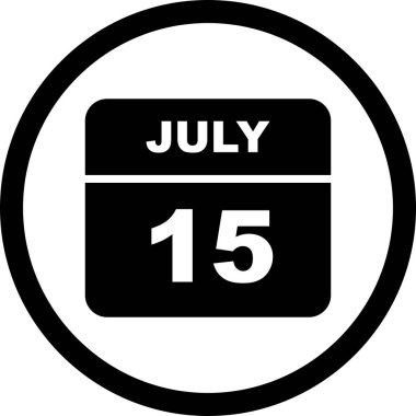 Tek gün takvim tarihinde 15 Temmuz tarihi