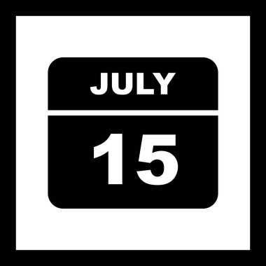 Tek gün takvim tarihinde 15 Temmuz tarihi