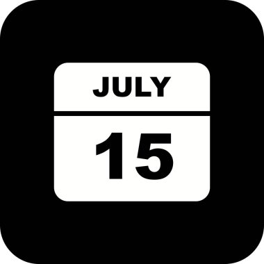 Tek gün takvim tarihinde 15 Temmuz tarihi