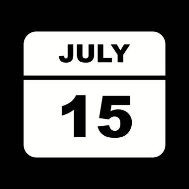 Tek gün takvim tarihinde 15 Temmuz tarihi