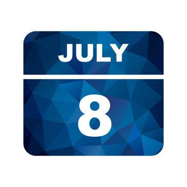 8 Temmuz tarihinde tek bir gün takvimi