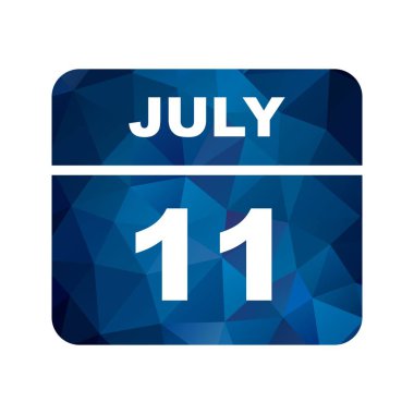 11 Temmuz tarih tek günlük takvim