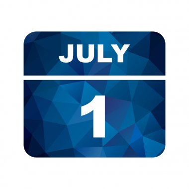 1 Temmuz tarihinde tek bir gün takvimi