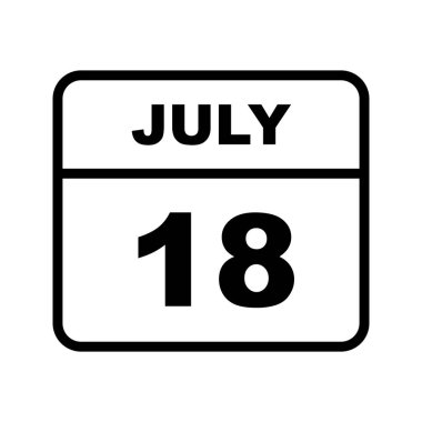 18 Temmuz tarih tek gün takvim