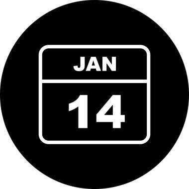 Tek bir gün takviminde 14 Ocak tarihi