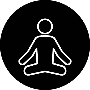 İllüstrasyon Yoga Simgesi