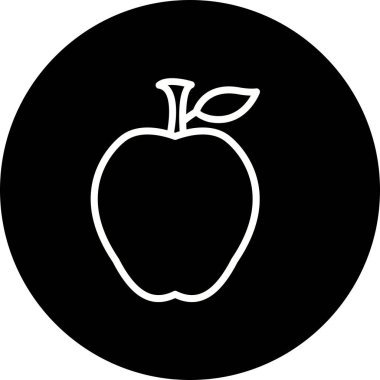 İllüstrasyon elma simgesi 