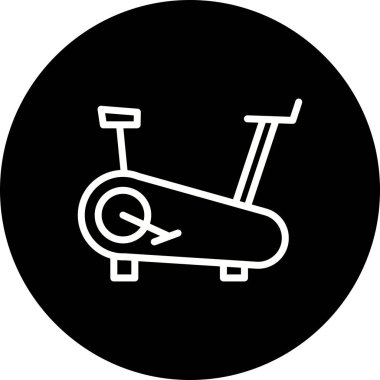 İllüstrasyon Bisiklet makinesi simgesi  