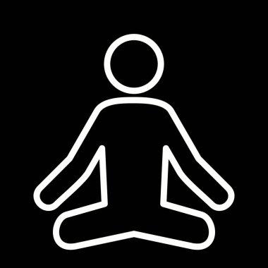 İllüstrasyon Yoga Simgesi