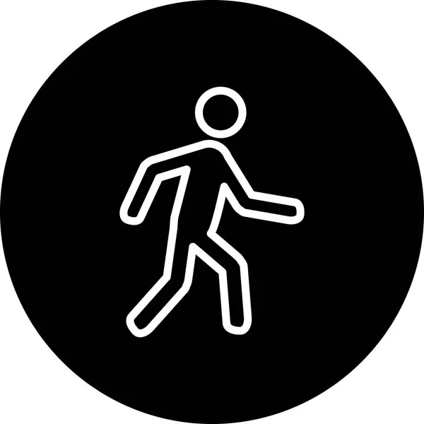 Illustration Walking Icon — Stock Photo, Image