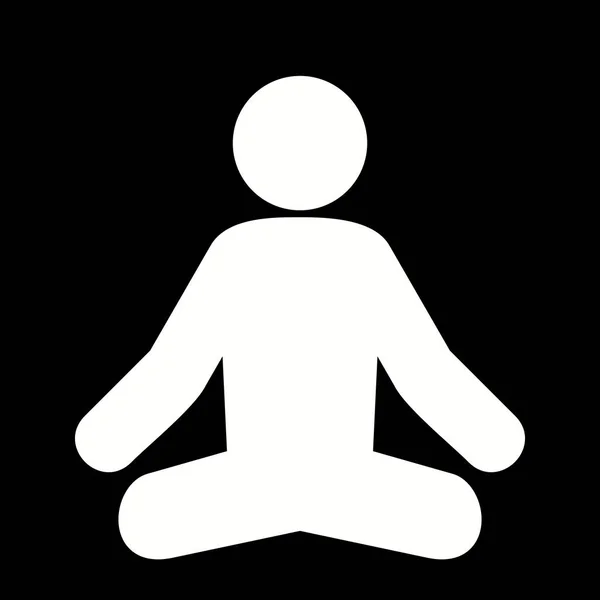 Ilustração Ícone de Yoga — Fotografia de Stock