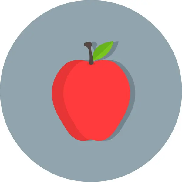 Illustration Apfel-Symbol — Stockfoto