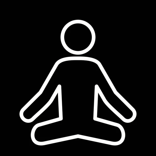 Icono de Yoga de Ilustración —  Fotos de Stock